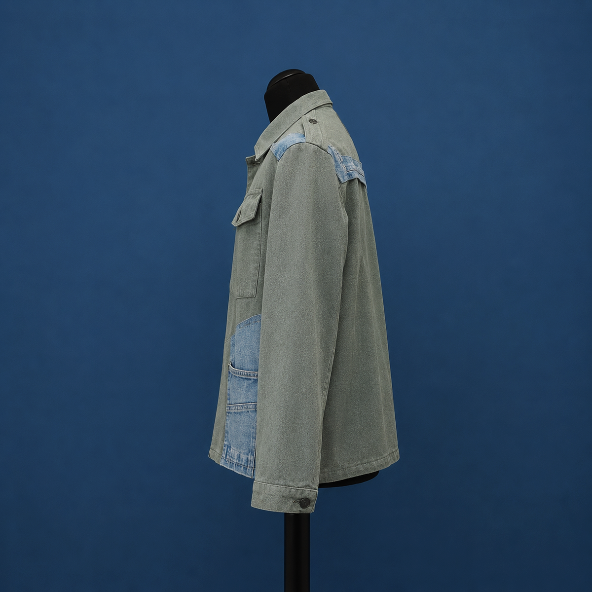 Gustav - Swiss Army Reworked Denim Jacket — Re-Javù