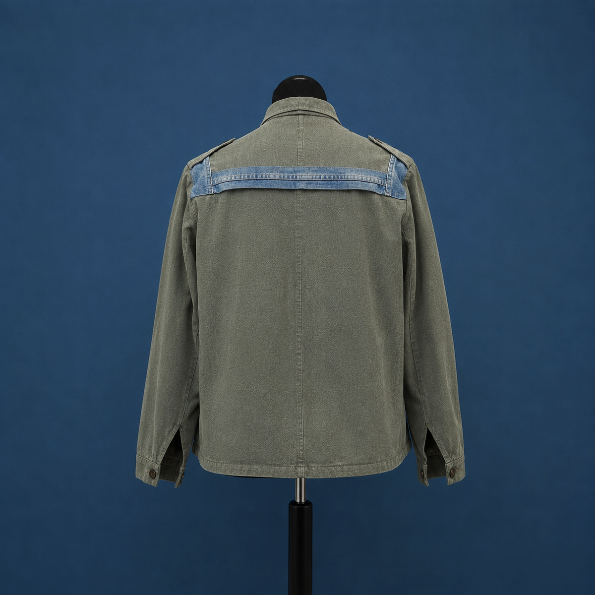 Gustav - Swiss Army Reworked Denim Jacket — Re-Javù