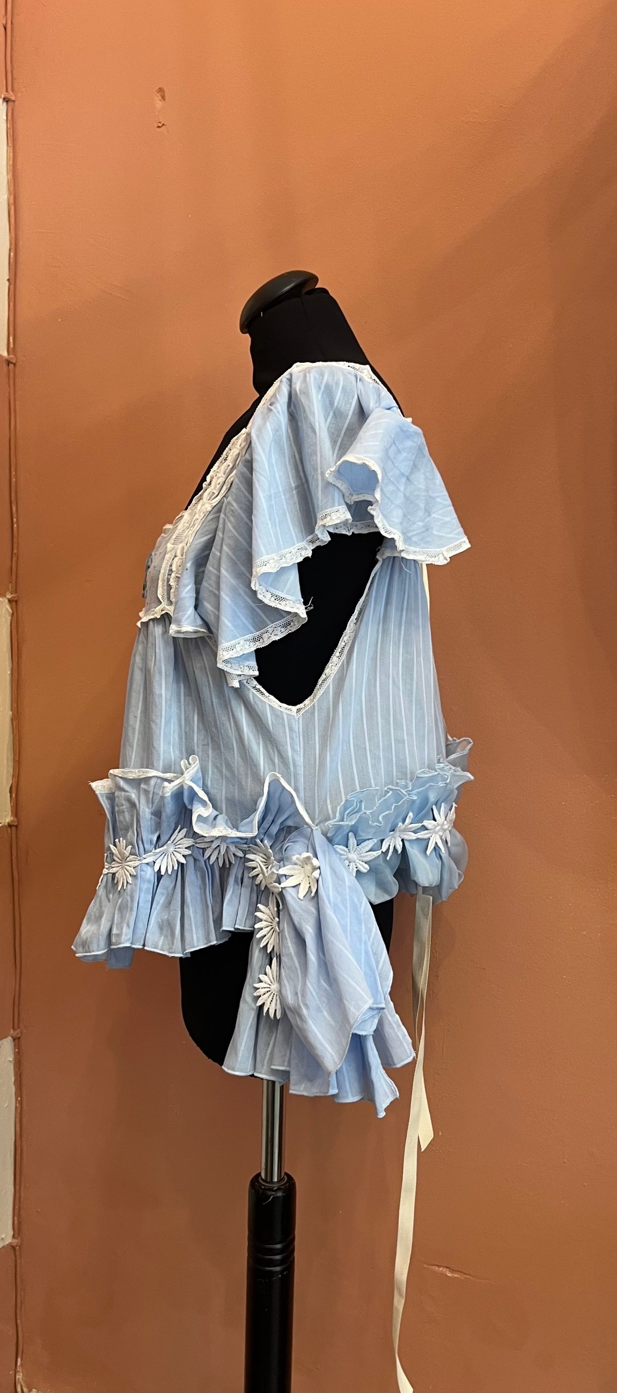 Blue Butterfly  Top Re-Jàvu