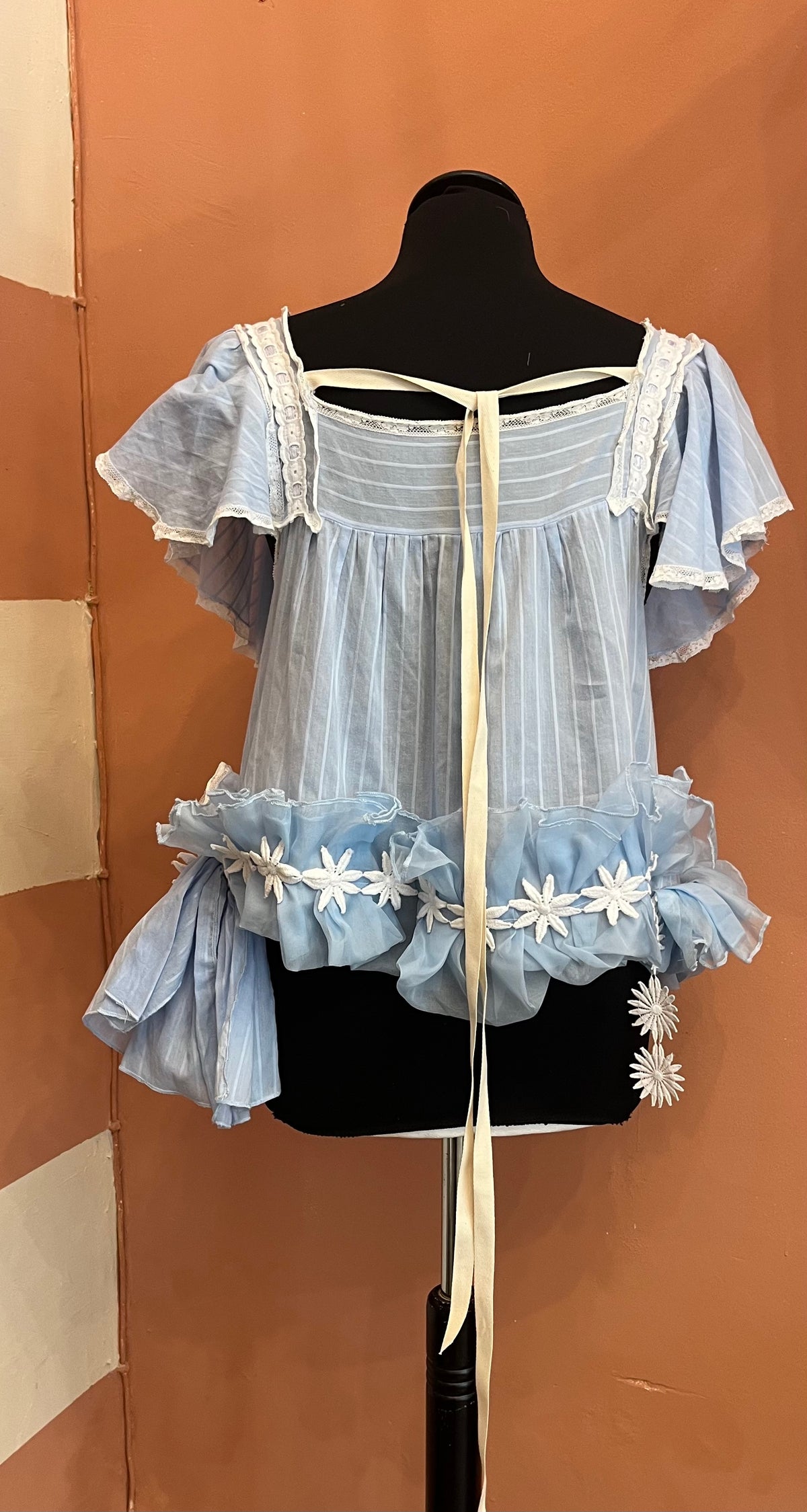Blue Butterfly  Top Re-Jàvu