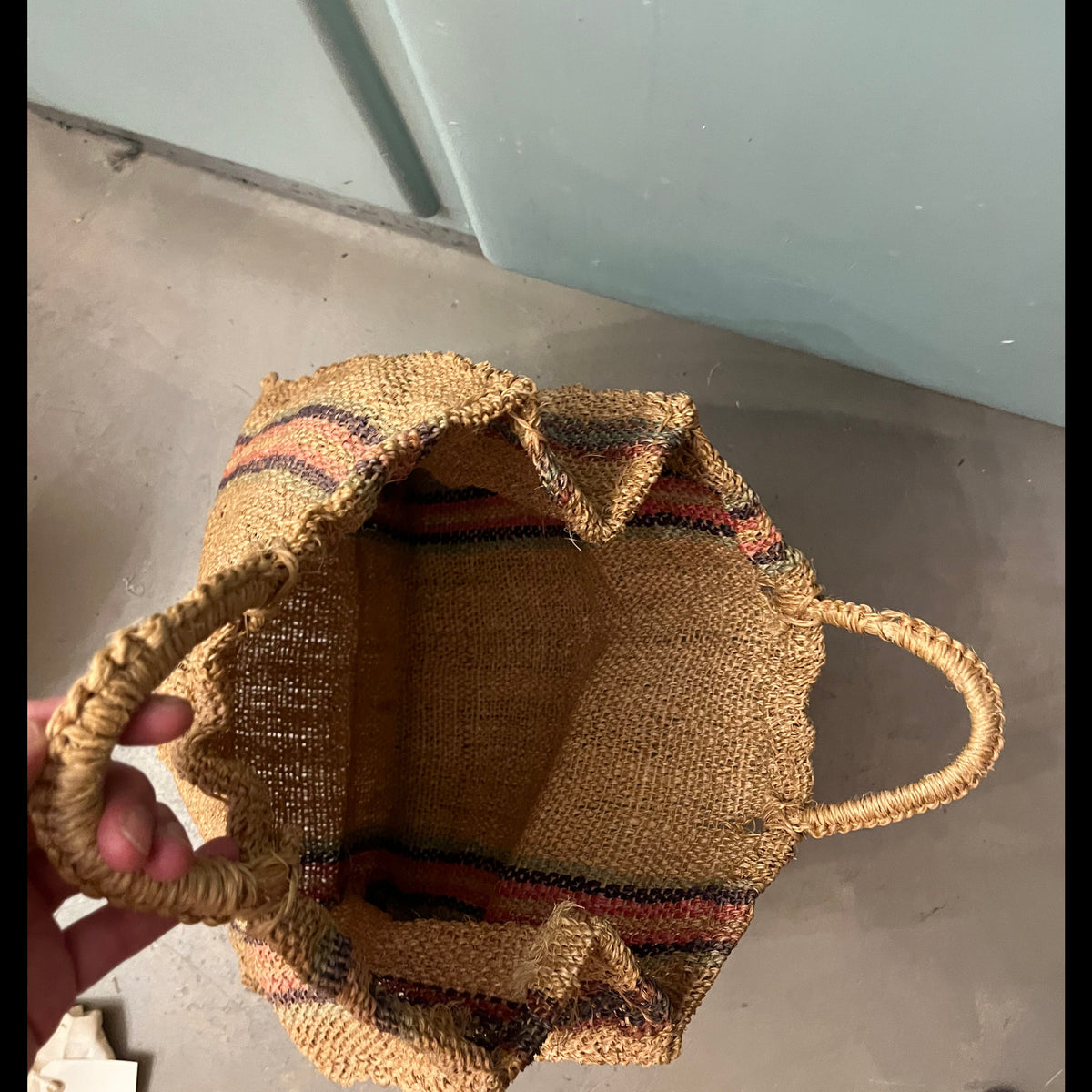 1970s Straw Handbag