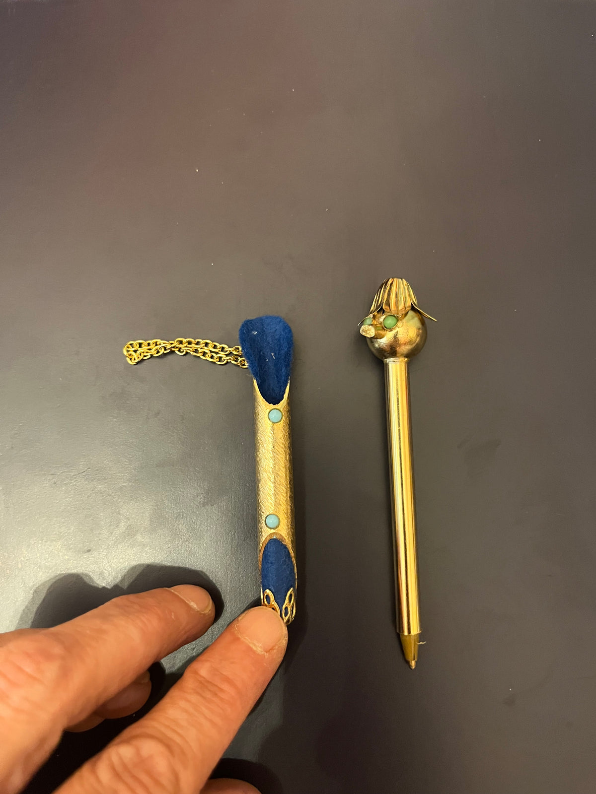 Penna gioiello pendente