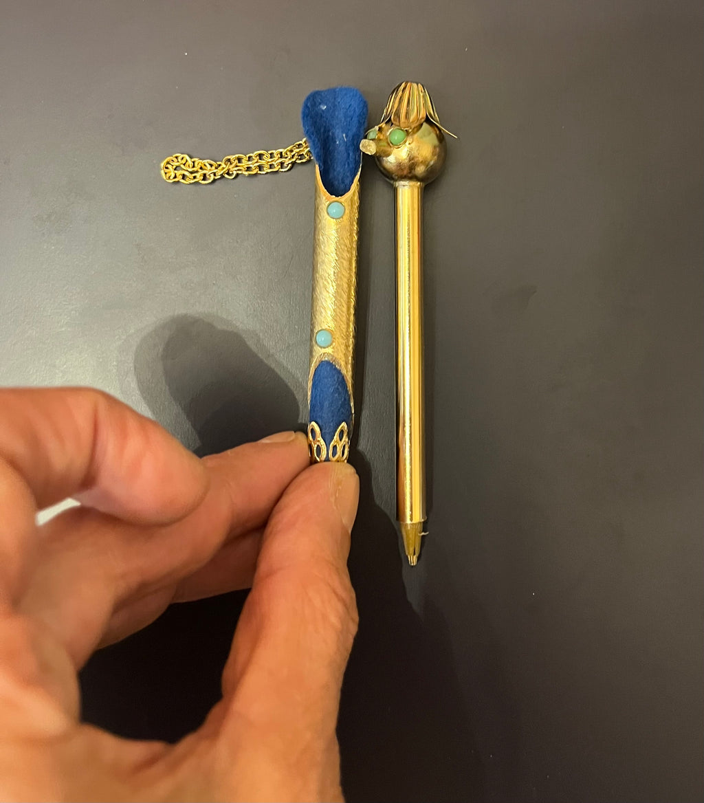 Penna gioiello pendente