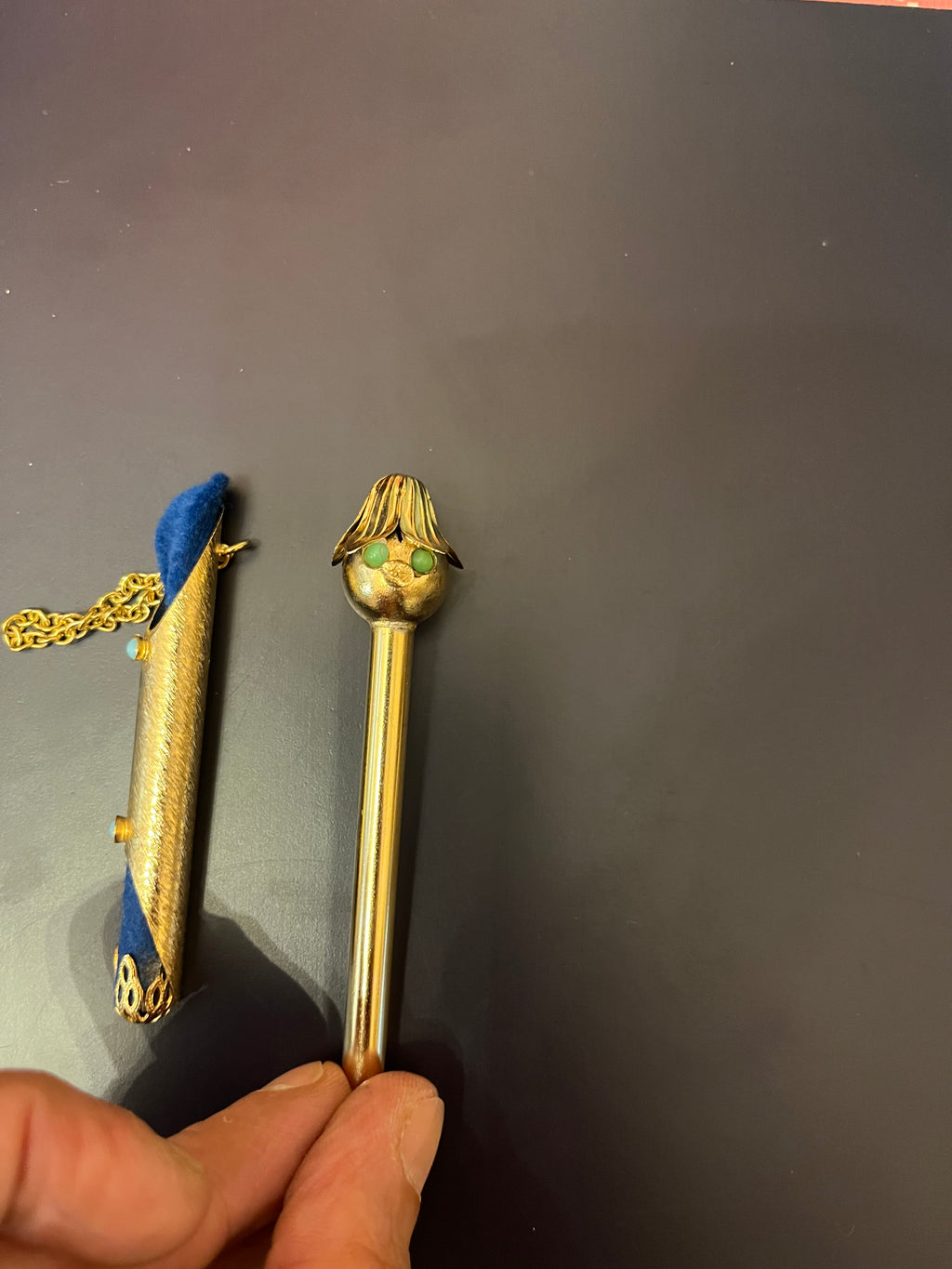 Penna gioiello pendente