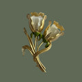 Vintage Trifari Tulip Brooch