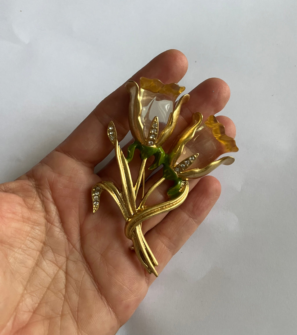 Vintage Trifari Tulip Brooch
