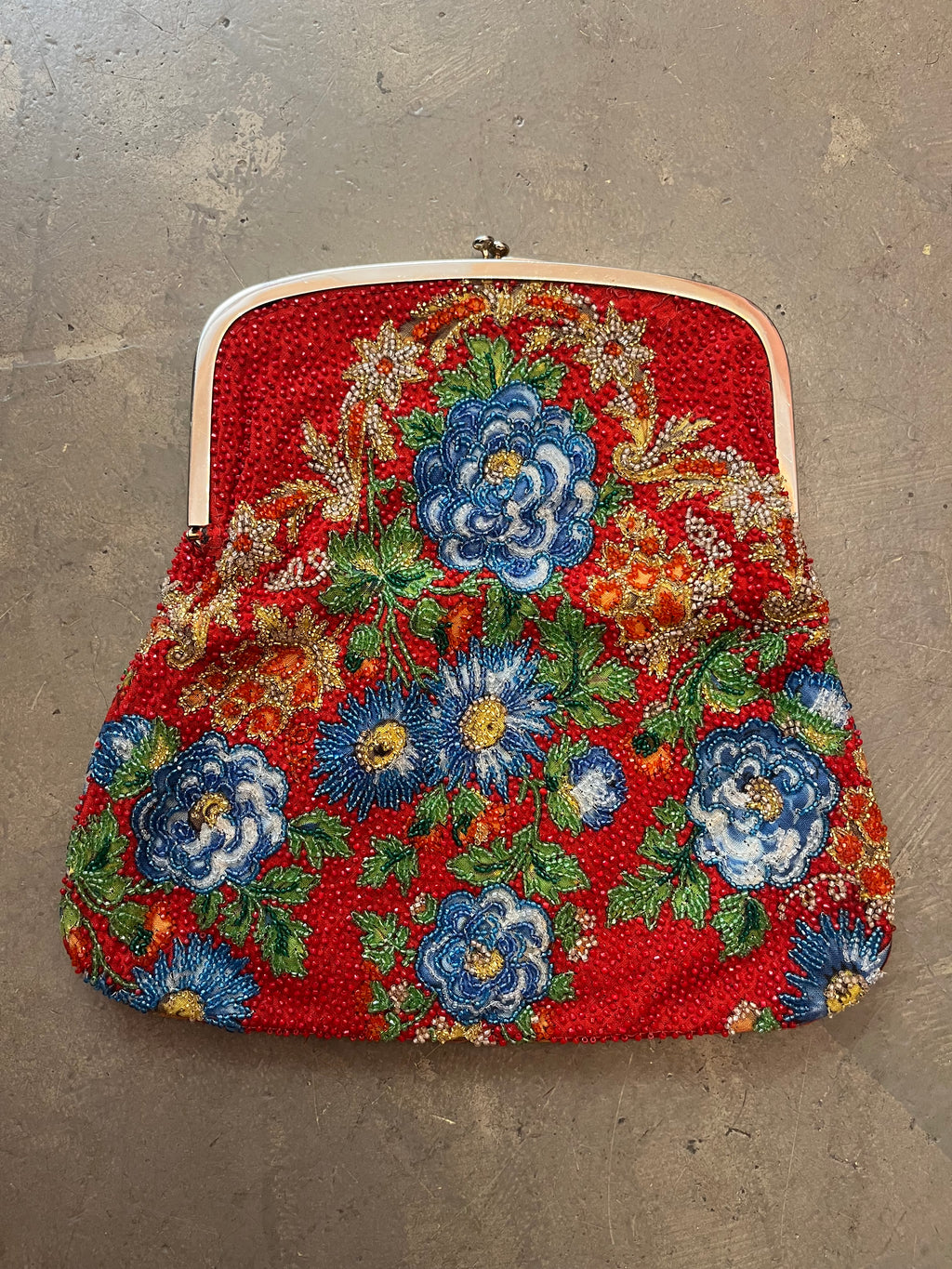 Clutch ricamata Pirovano, 1960s
