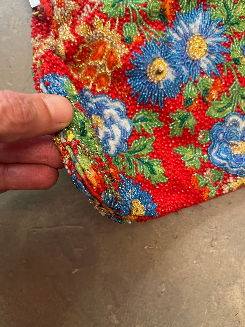 Clutch ricamata Pirovano, 1960s