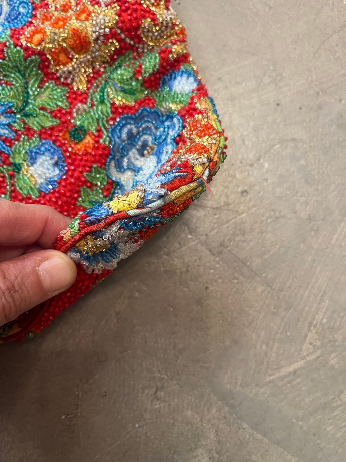 Clutch ricamata Pirovano, 1960s