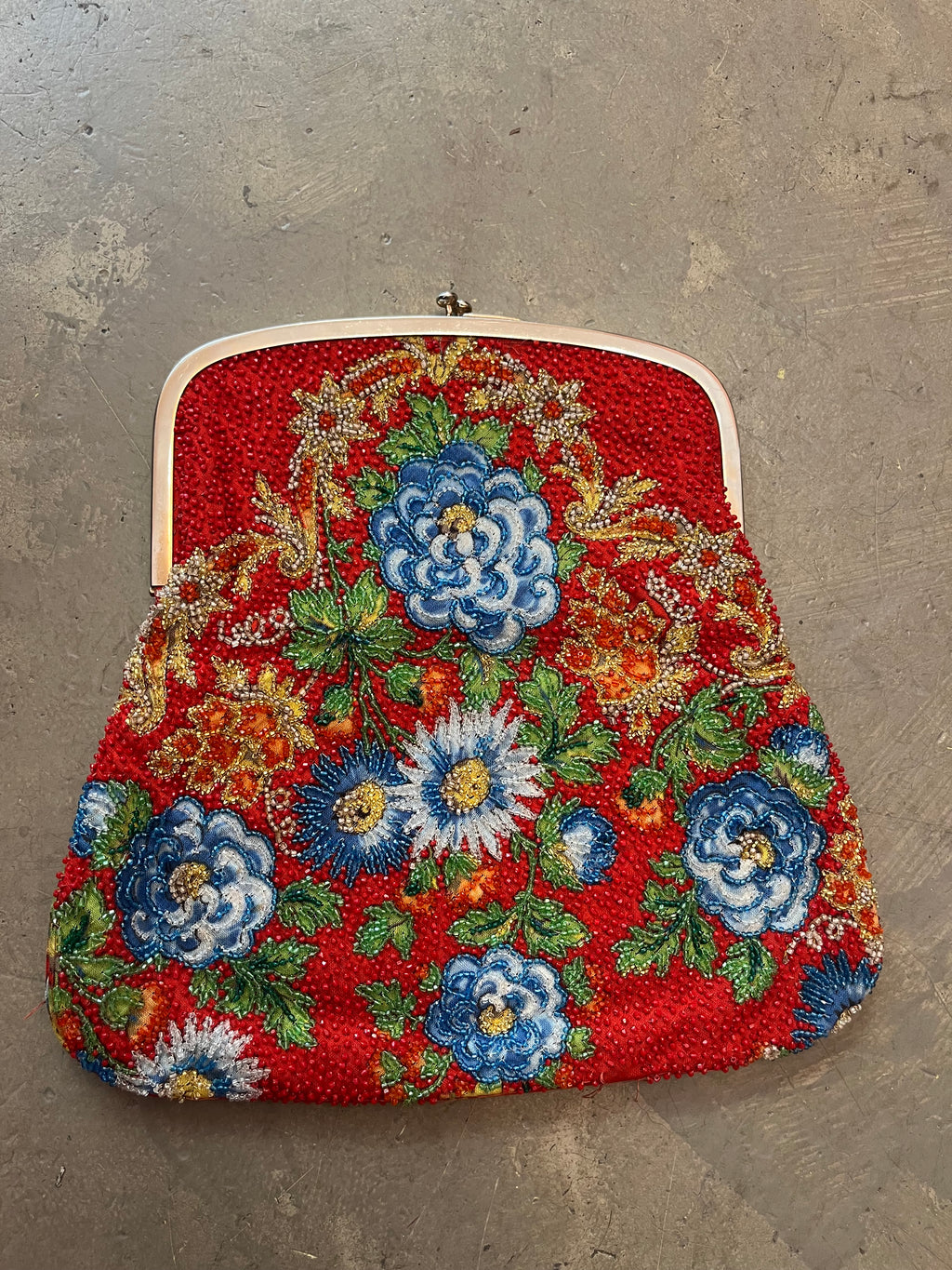 Clutch ricamata Pirovano, 1960s