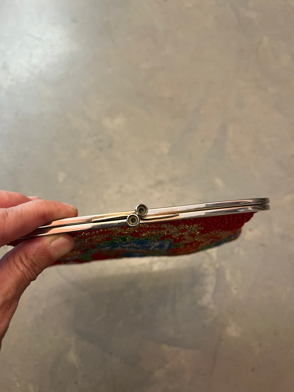 Clutch ricamata Pirovano, 1960s
