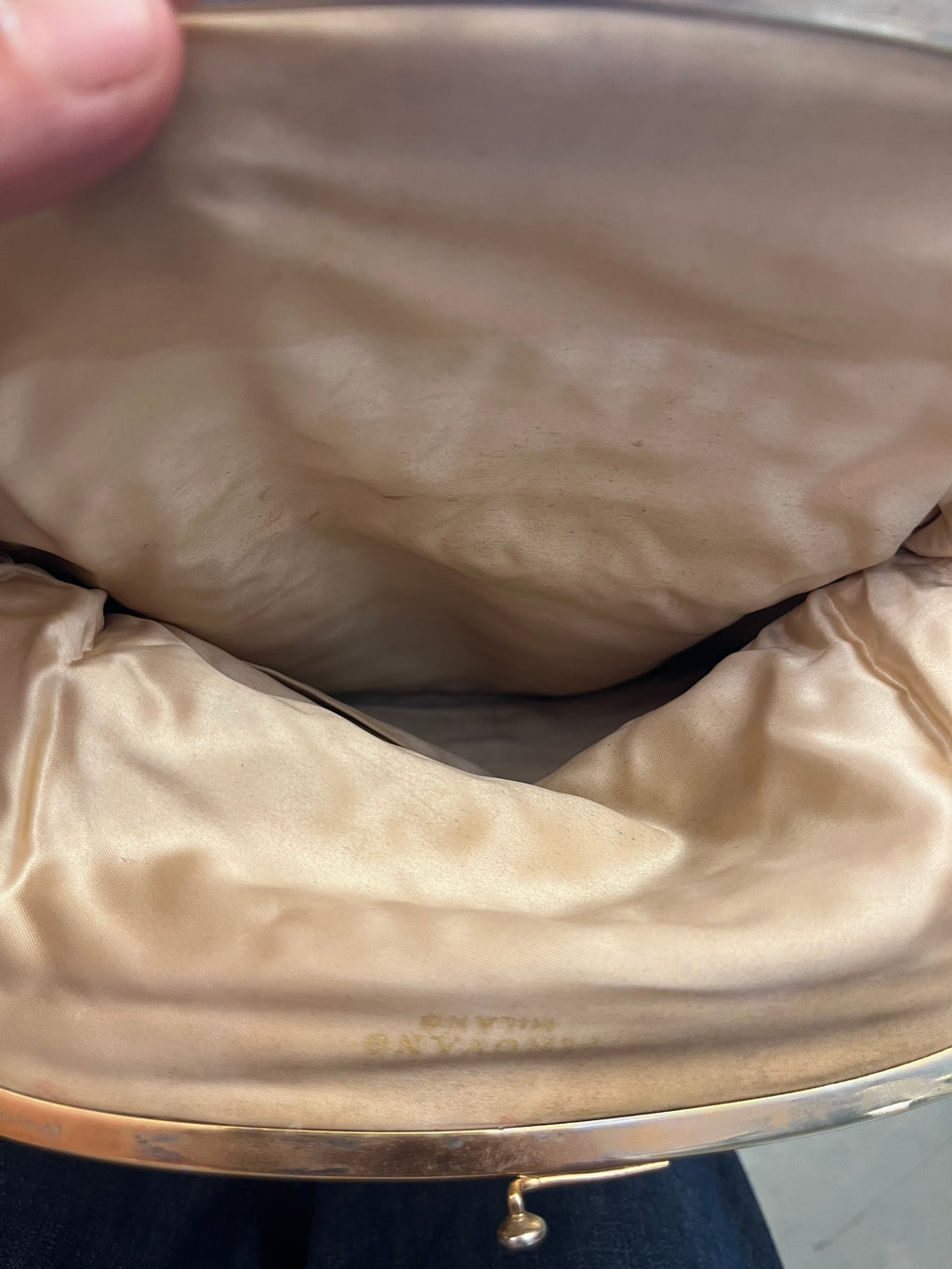 Clutch ricamata Pirovano, 1960s