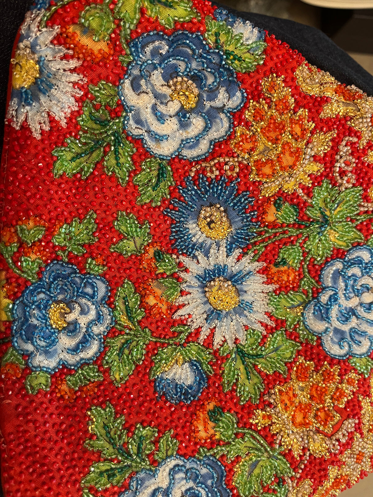 Clutch ricamata Pirovano, 1960s