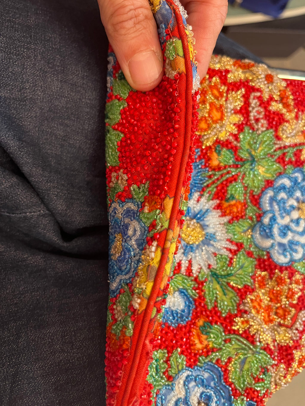 Clutch ricamata Pirovano, 1960s