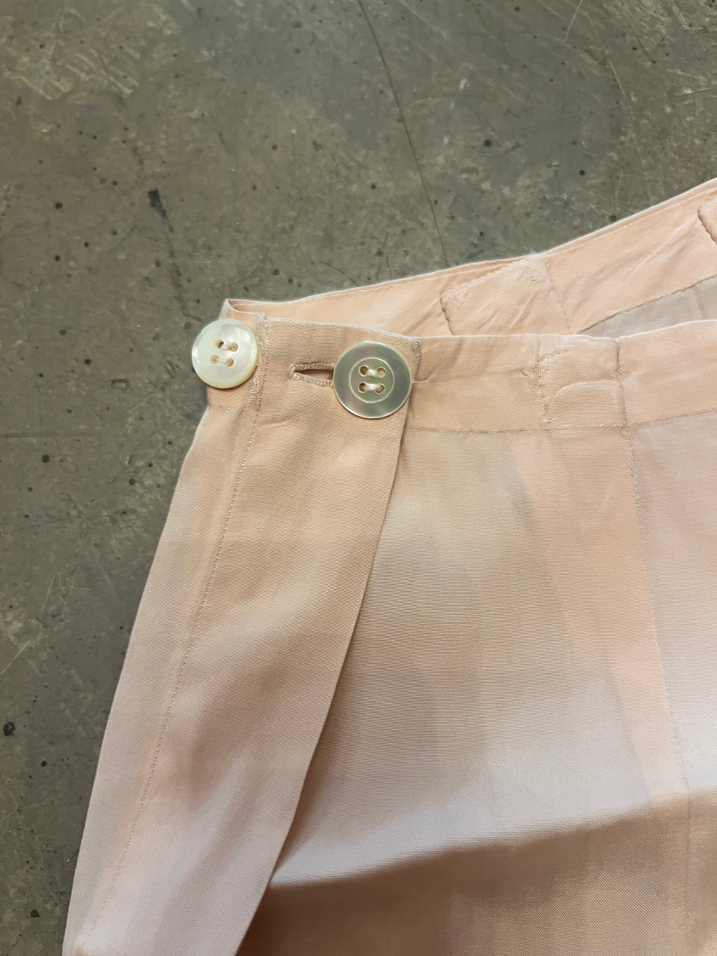 Peach Silk French Knickers