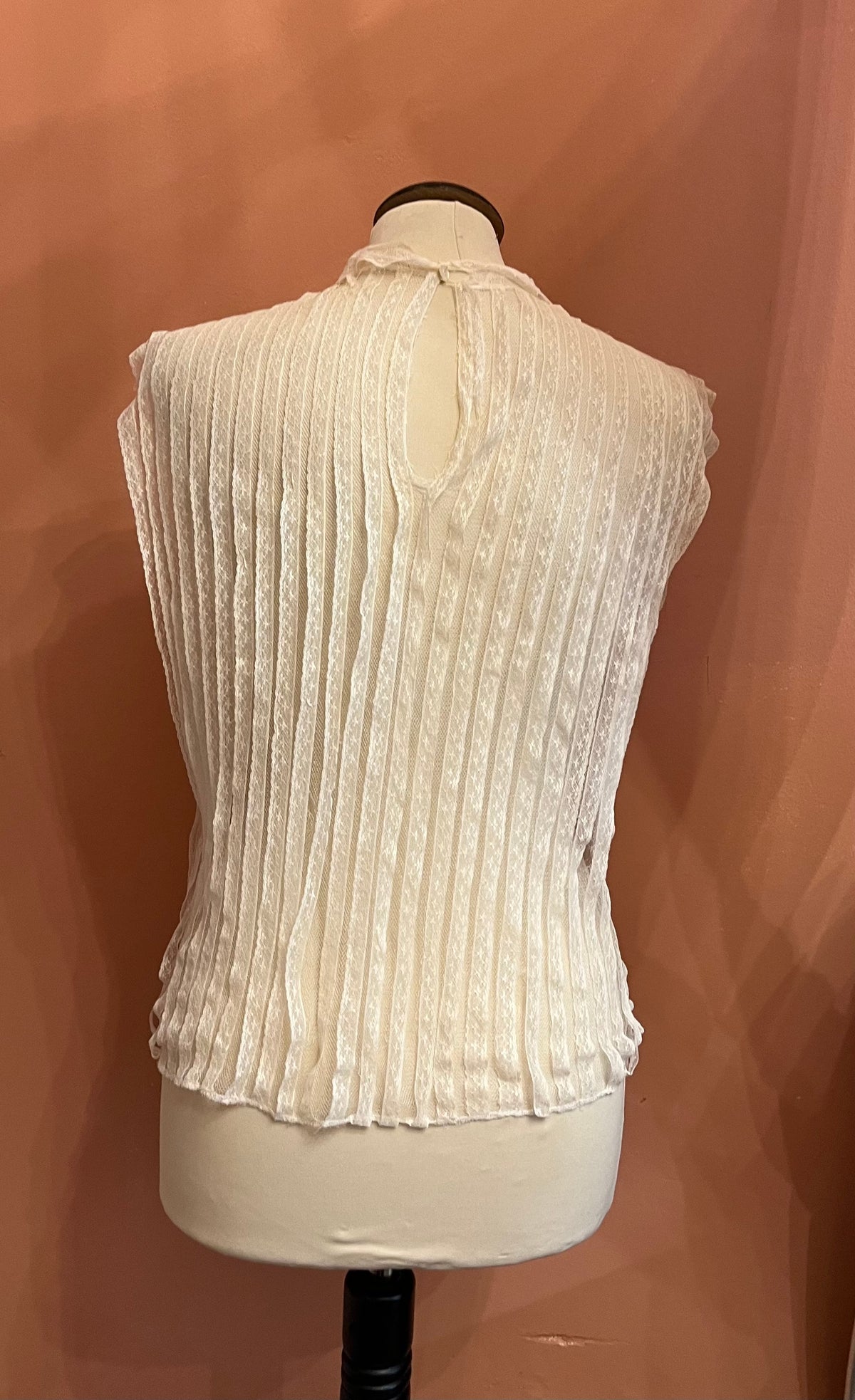 Camicia anni ’40 in tulle e pizzo