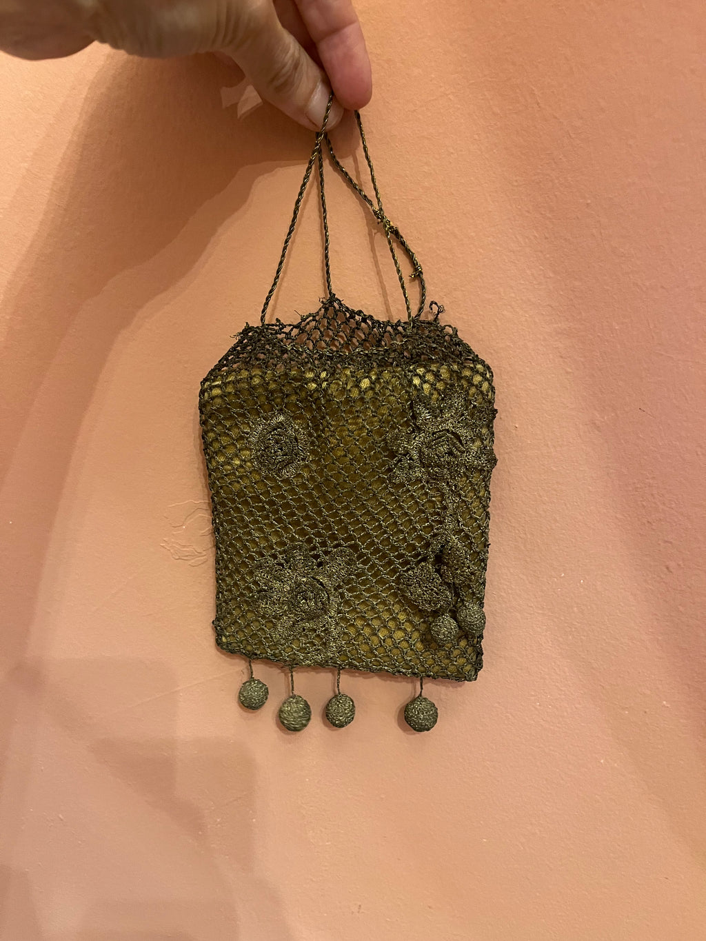 Dancing Bag anni ’20 in filo di metallo dorato