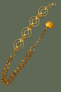 Cintura catena vintage anni ’90 in metallo dorato