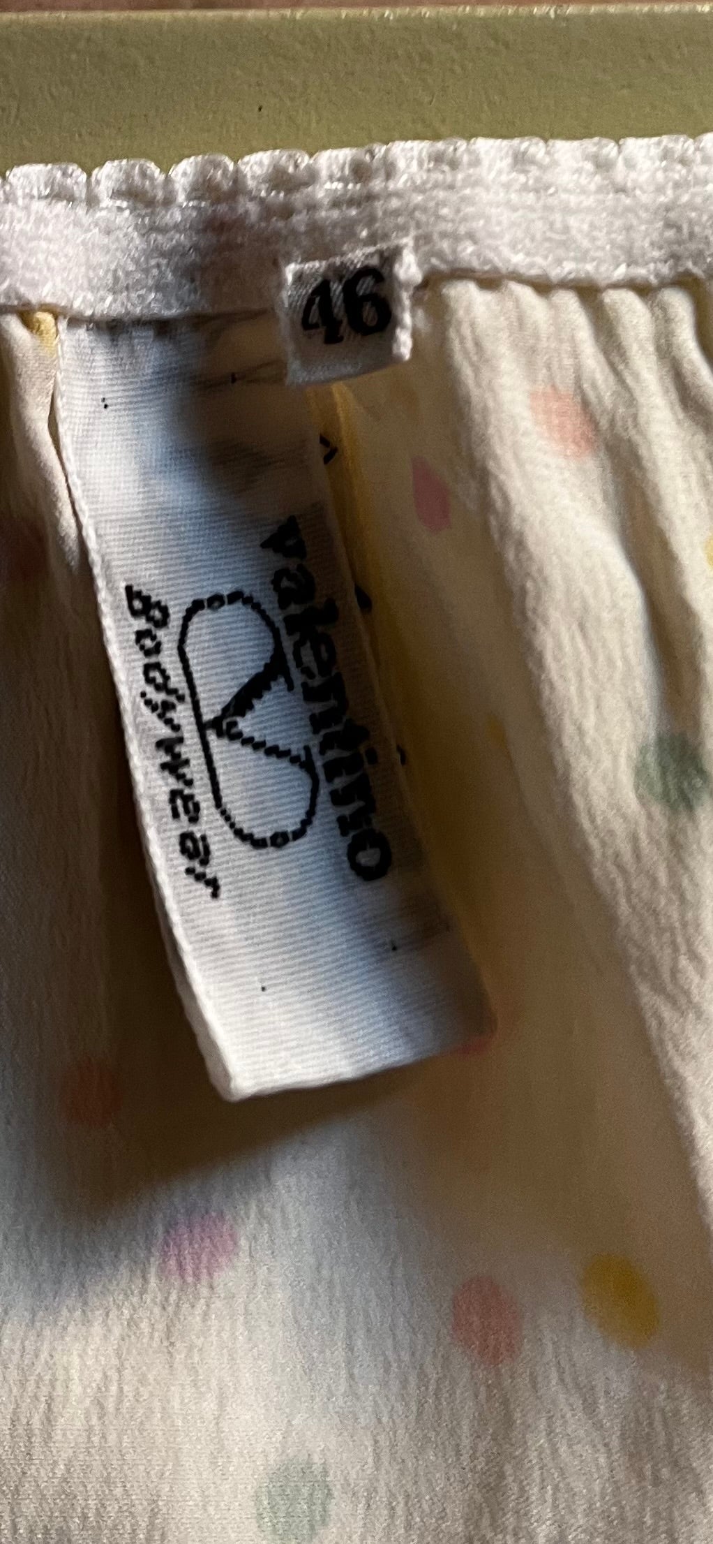 Sottogonna Valentino anni 90 in seta a pois