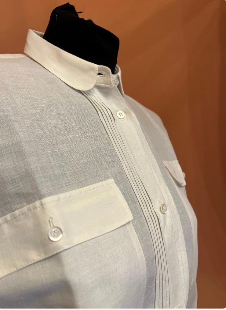 Camicia Complice by Gianni Versace in cotone e lino