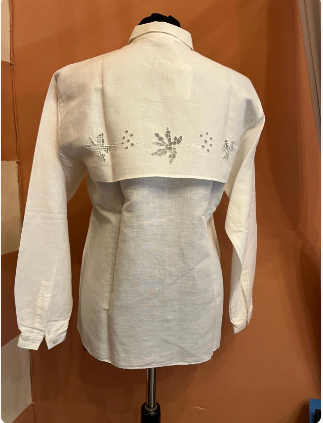 Camicia Complice by Gianni Versace in cotone e lino