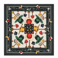 Karl Lagerfeld Silk Scarf “Les Chapeaux de Karl”