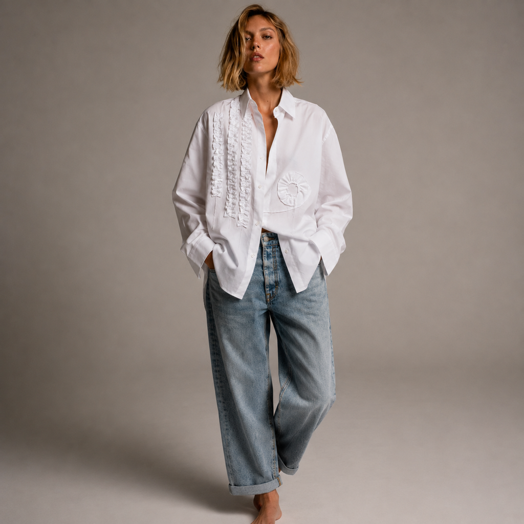 Blanche smoking shirt