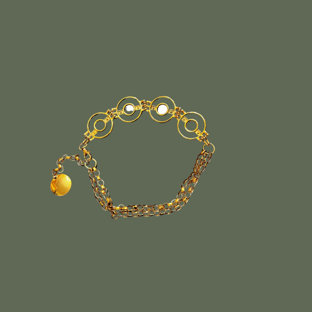 Cintura catena vintage anni ’90 in metallo dorato