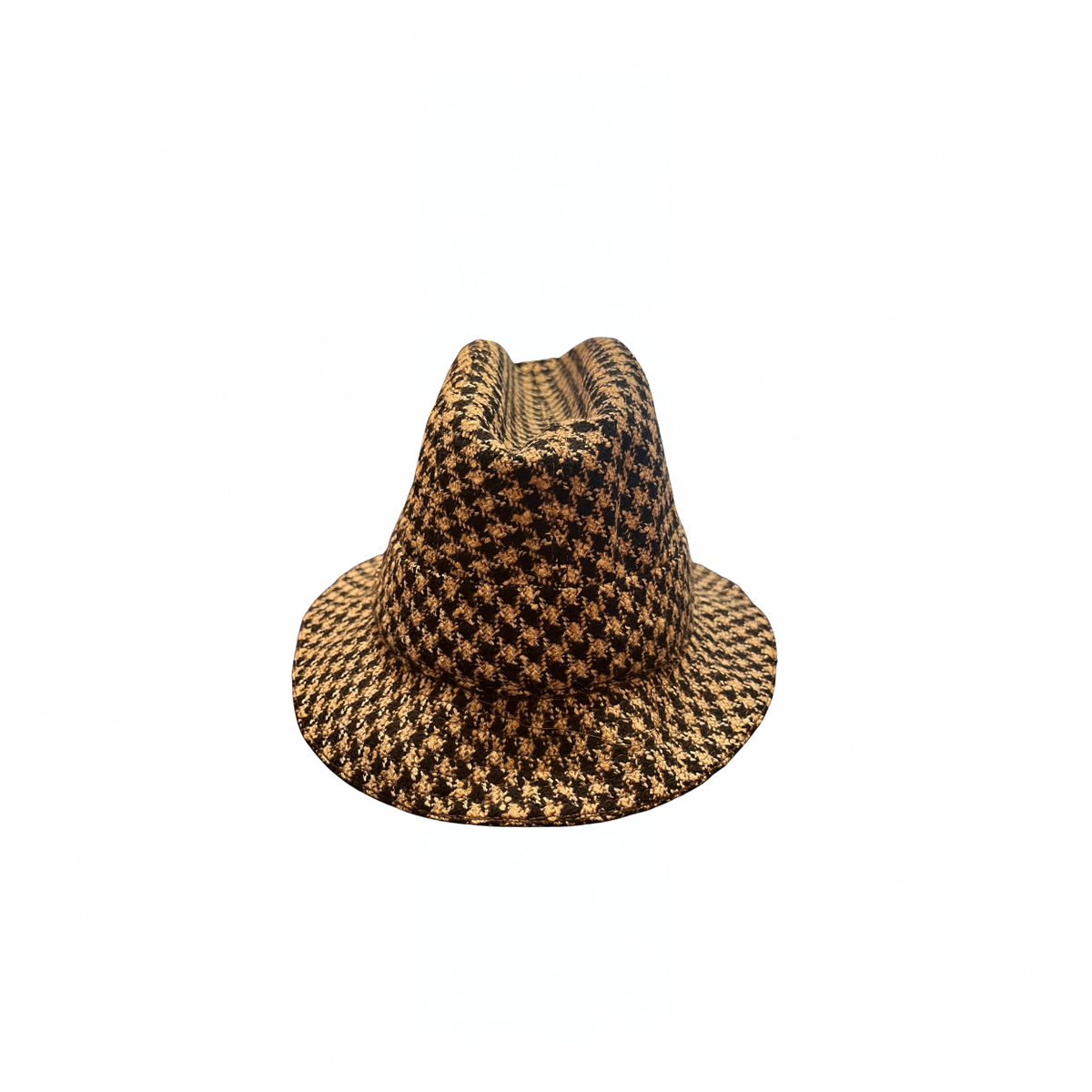 Cappello vintage anni ’70 Cappelleria Prisco Trieste in lana pied-de-poule