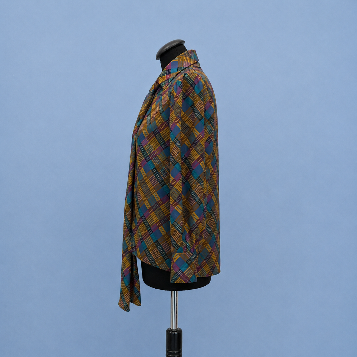 Yves Saint Laurent check silk shirt