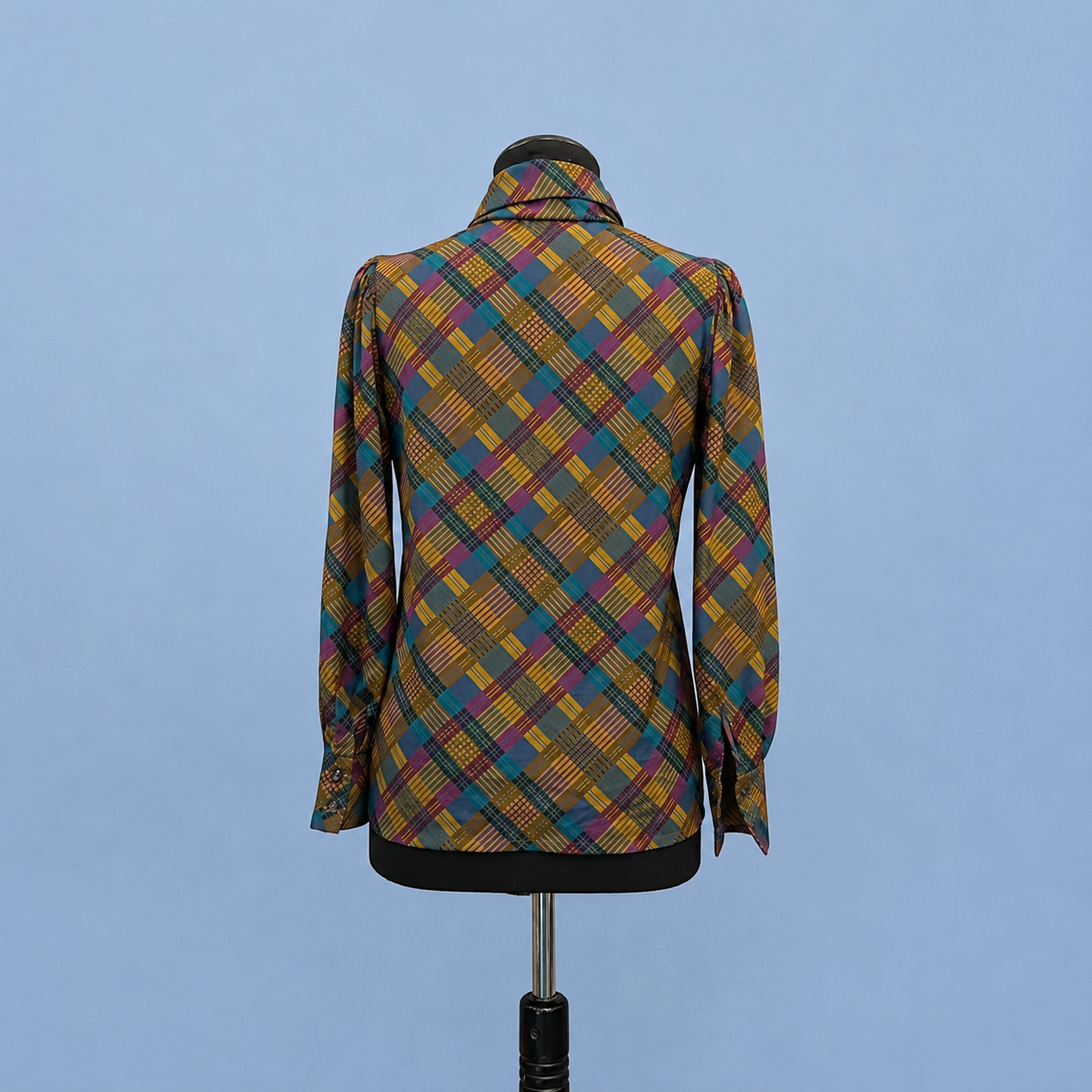Yves Saint Laurent check silk shirt
