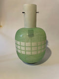 Vintage 1970s Made in Italy MCM Light Green Glass Lamp