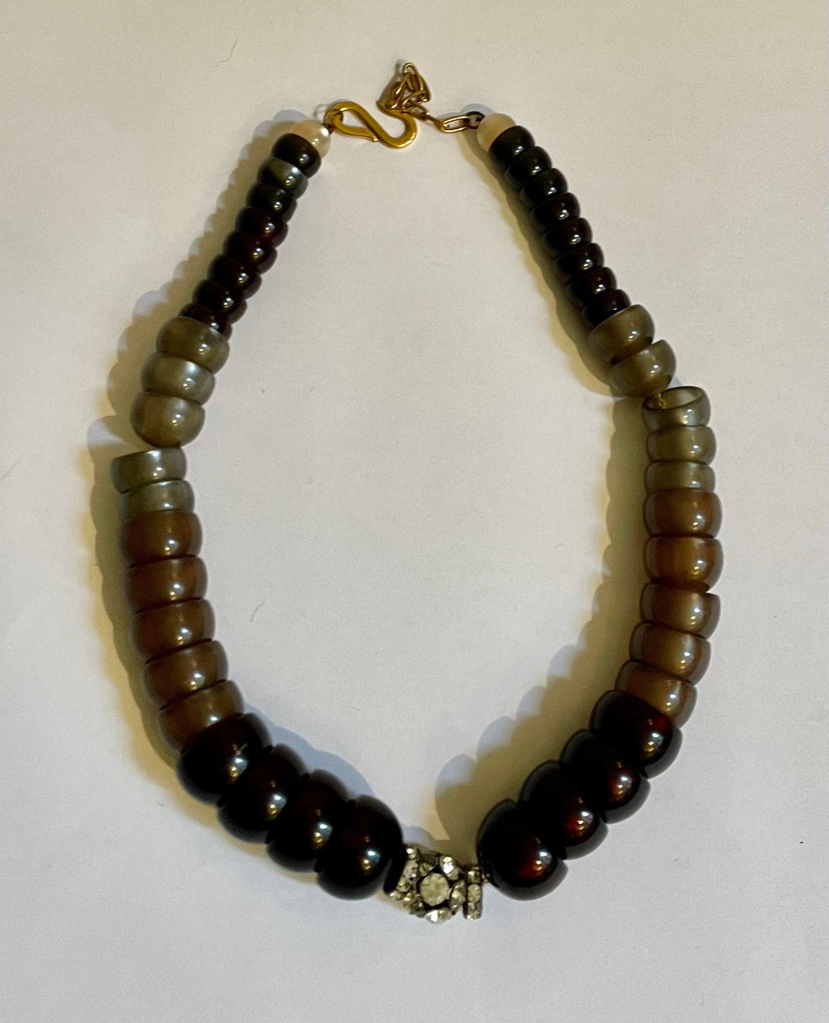 1980 resin and swaroski necklace