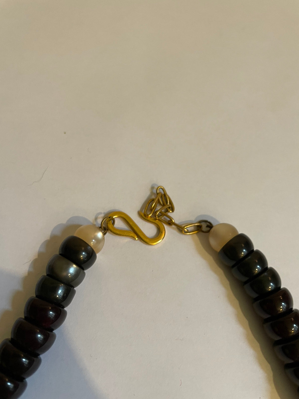 1980 resin and swaroski necklace