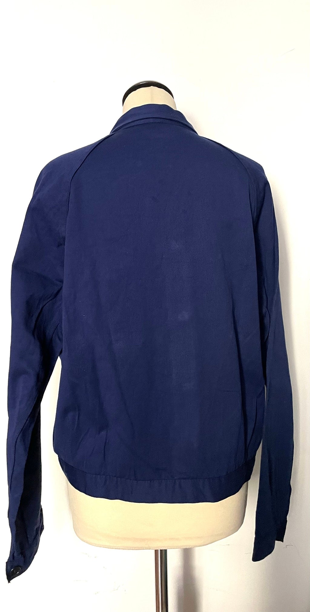 Giacca worker italiana in denim di cotone blu — anni ’70