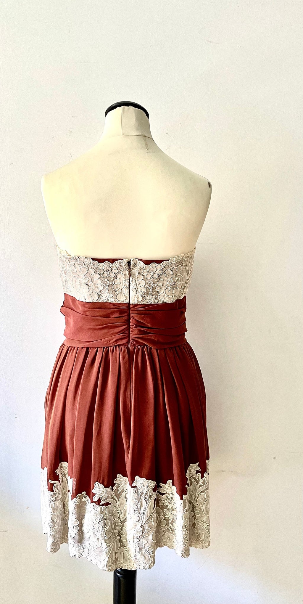 Christian Lacroix silk and lace dress