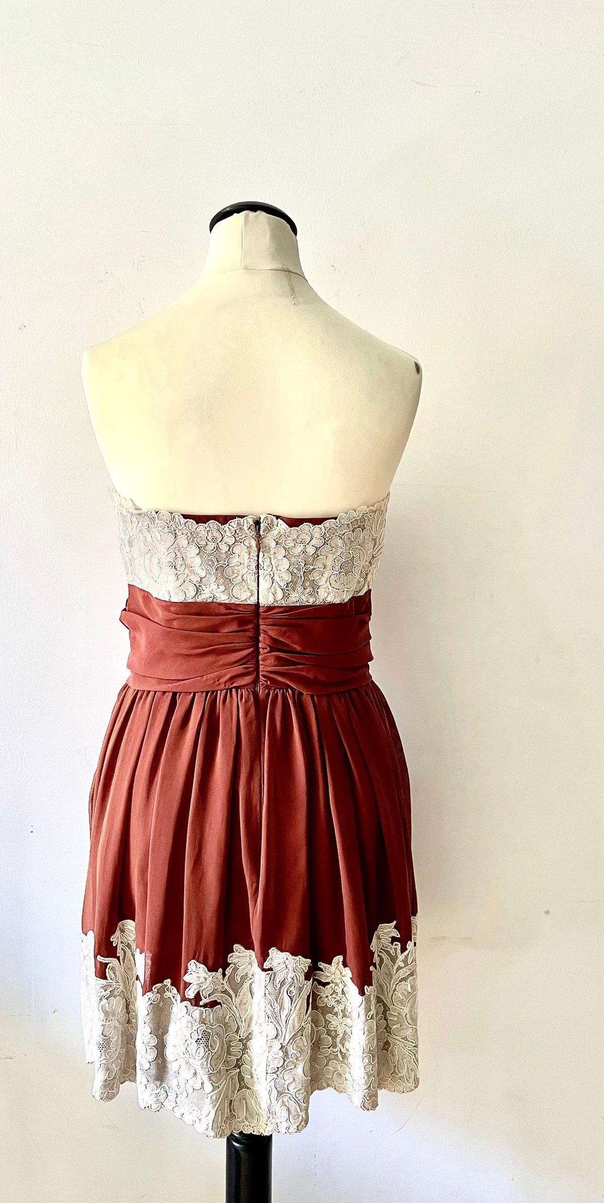 Christian Lacroix silk and lace dress