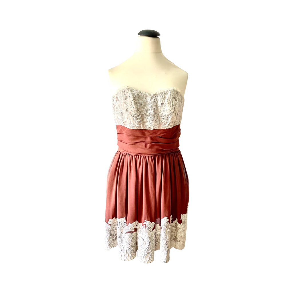 Christian Lacroix silk and lace dress