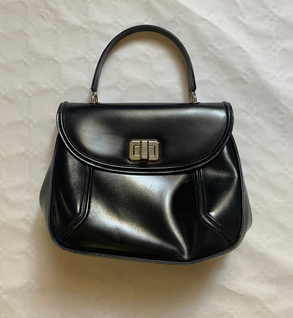 Borsa Pirovano in pelle nera anni ’60