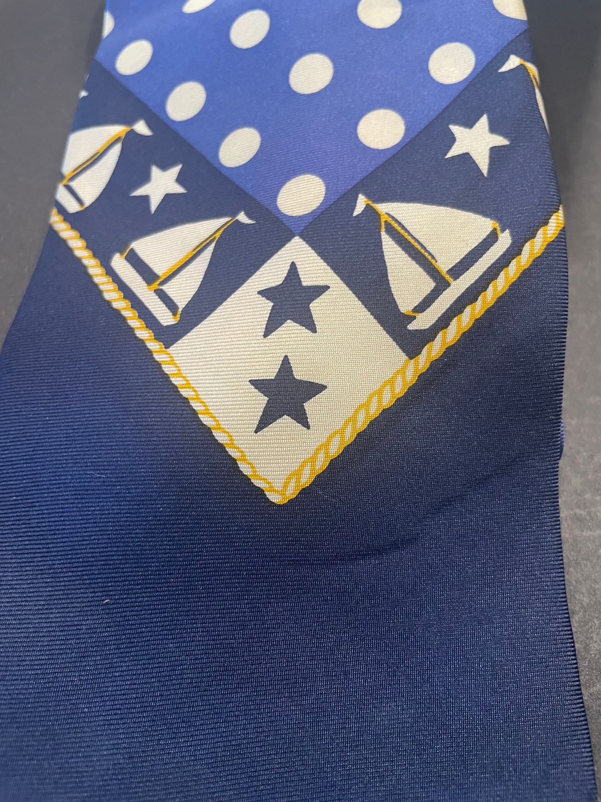 Yves Saint Laurent silk pois tie