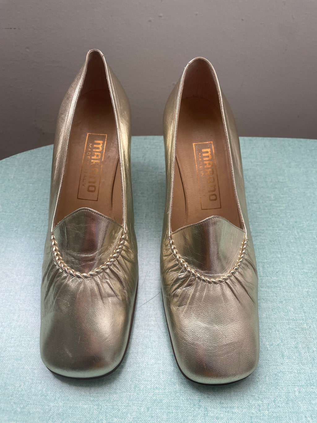 Marano golden shoes