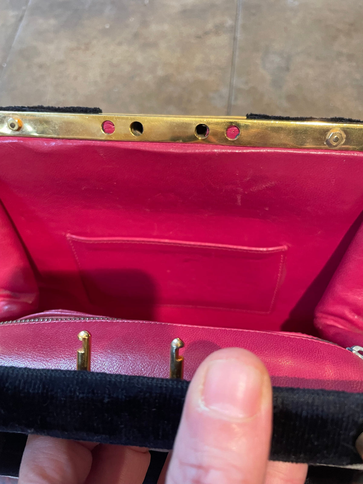 Roberta di Camerino velvet vintage purse