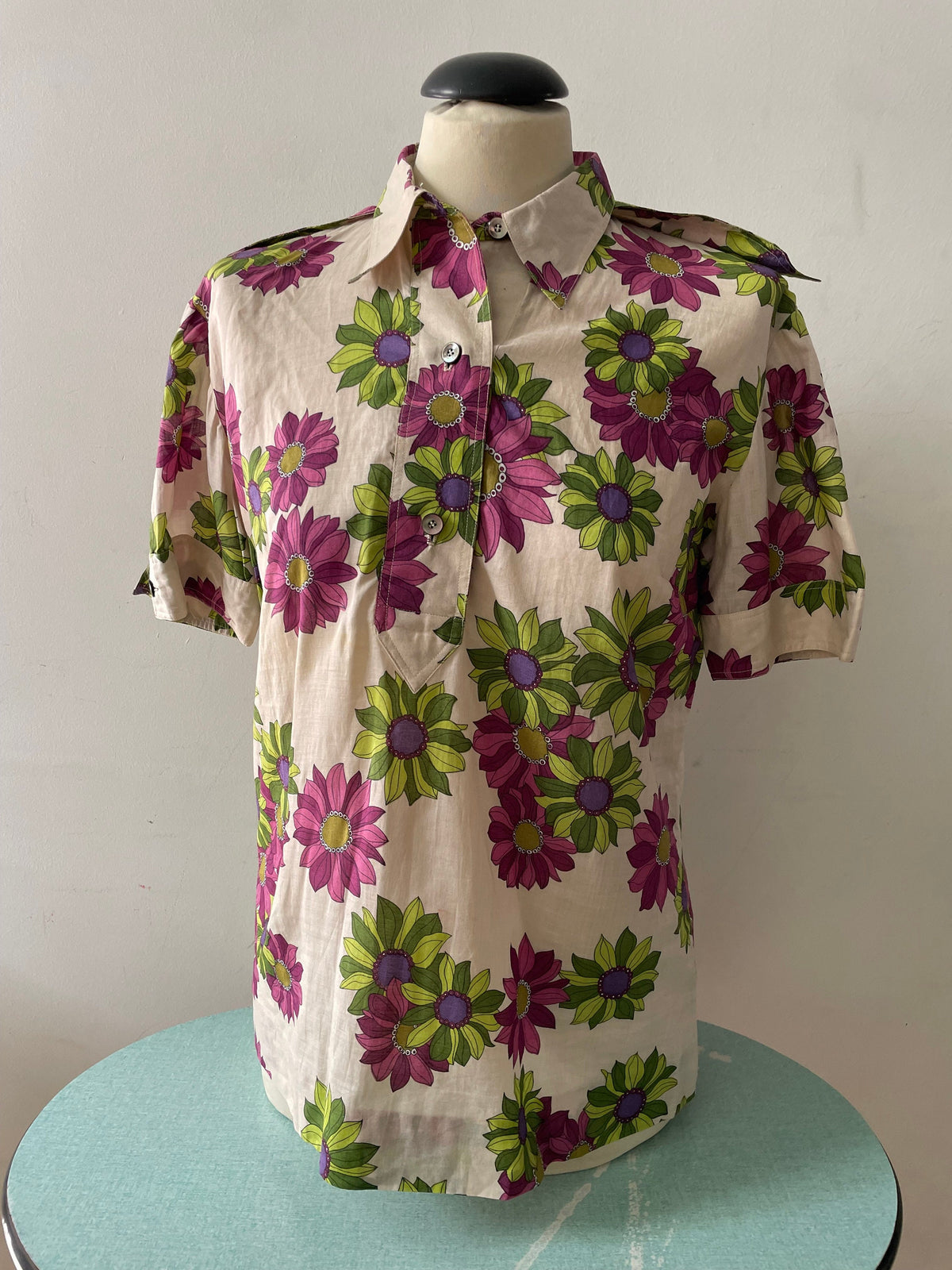 Camicia anni 70 in cotone firmata Gio Carè