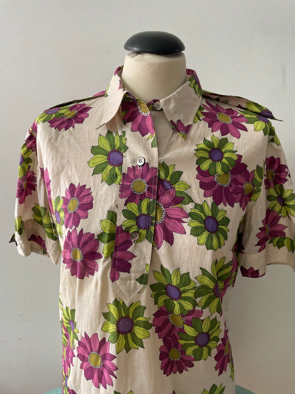 Camicia anni 70 in cotone firmata Gio Carè
