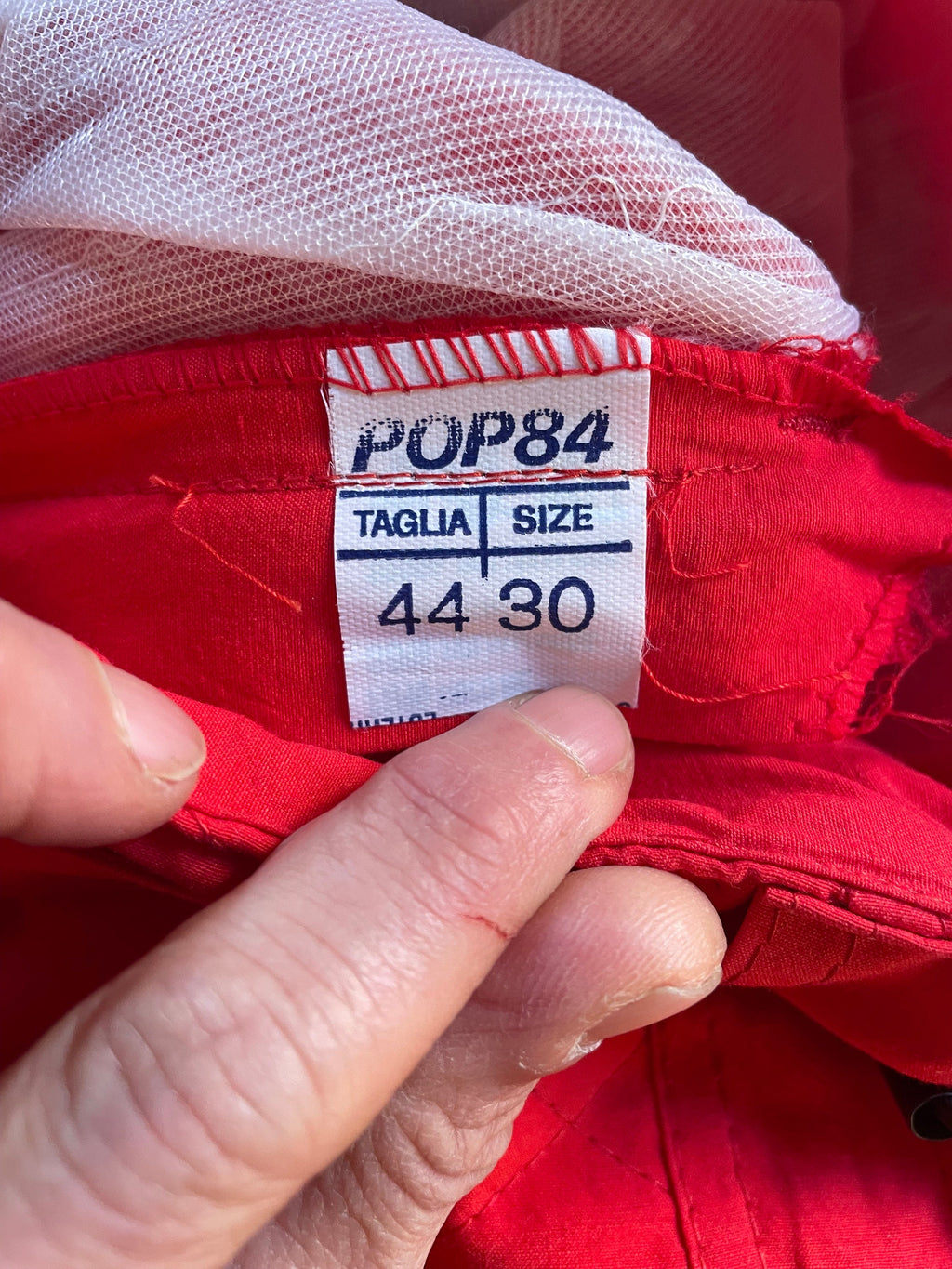 1980 Pop84 red trousers