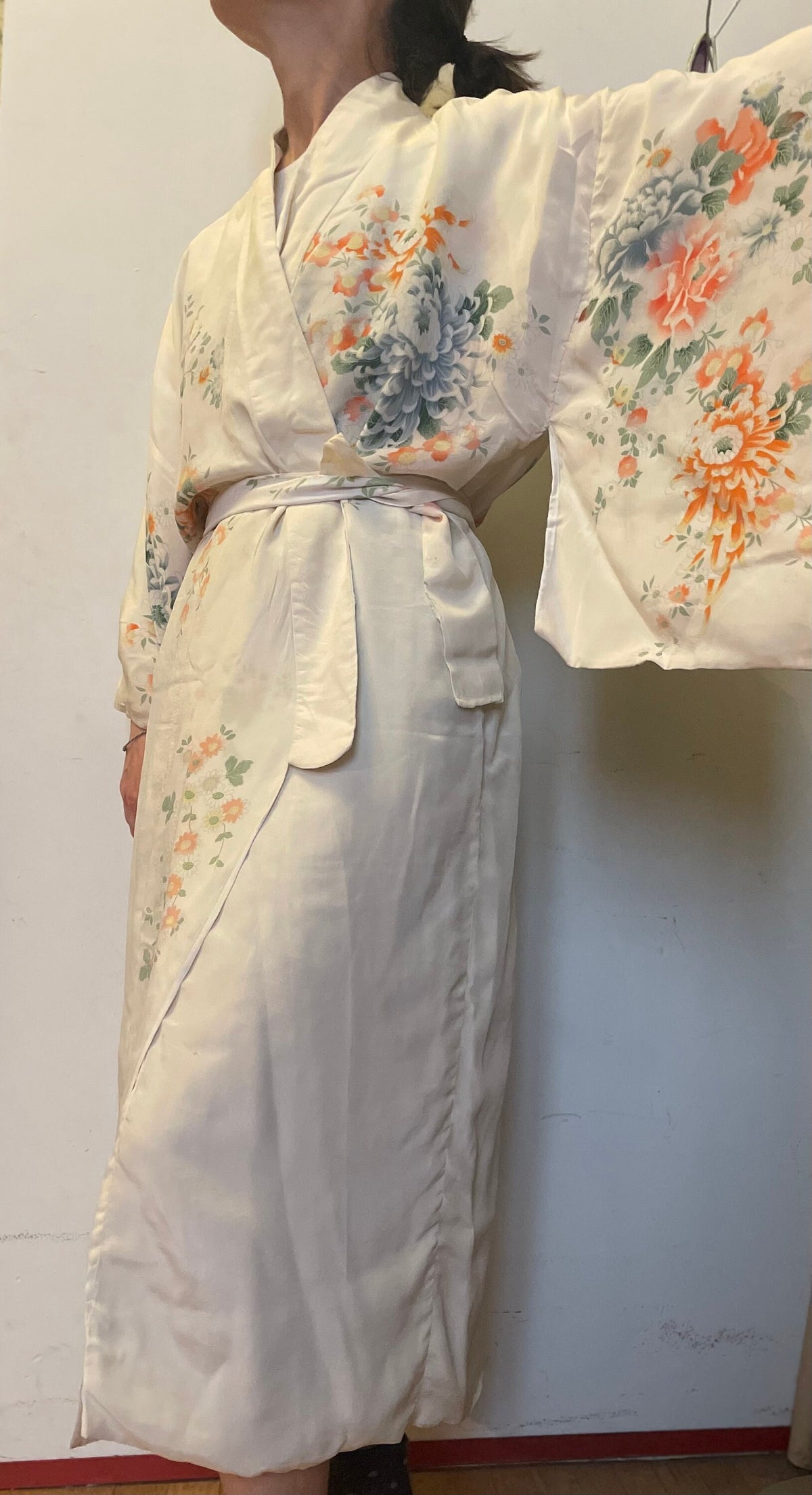 Flowered 1970 kimono