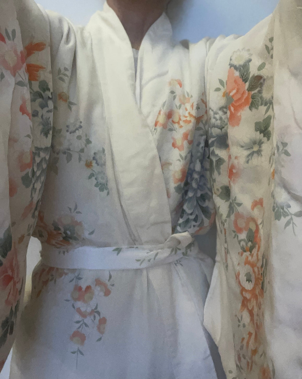 Flowered 1970 kimono