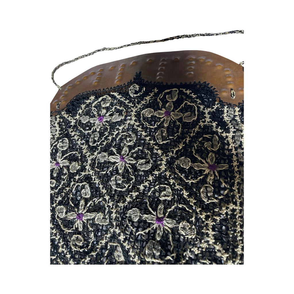 Rara borsa crochet fatta a mano anni ’40