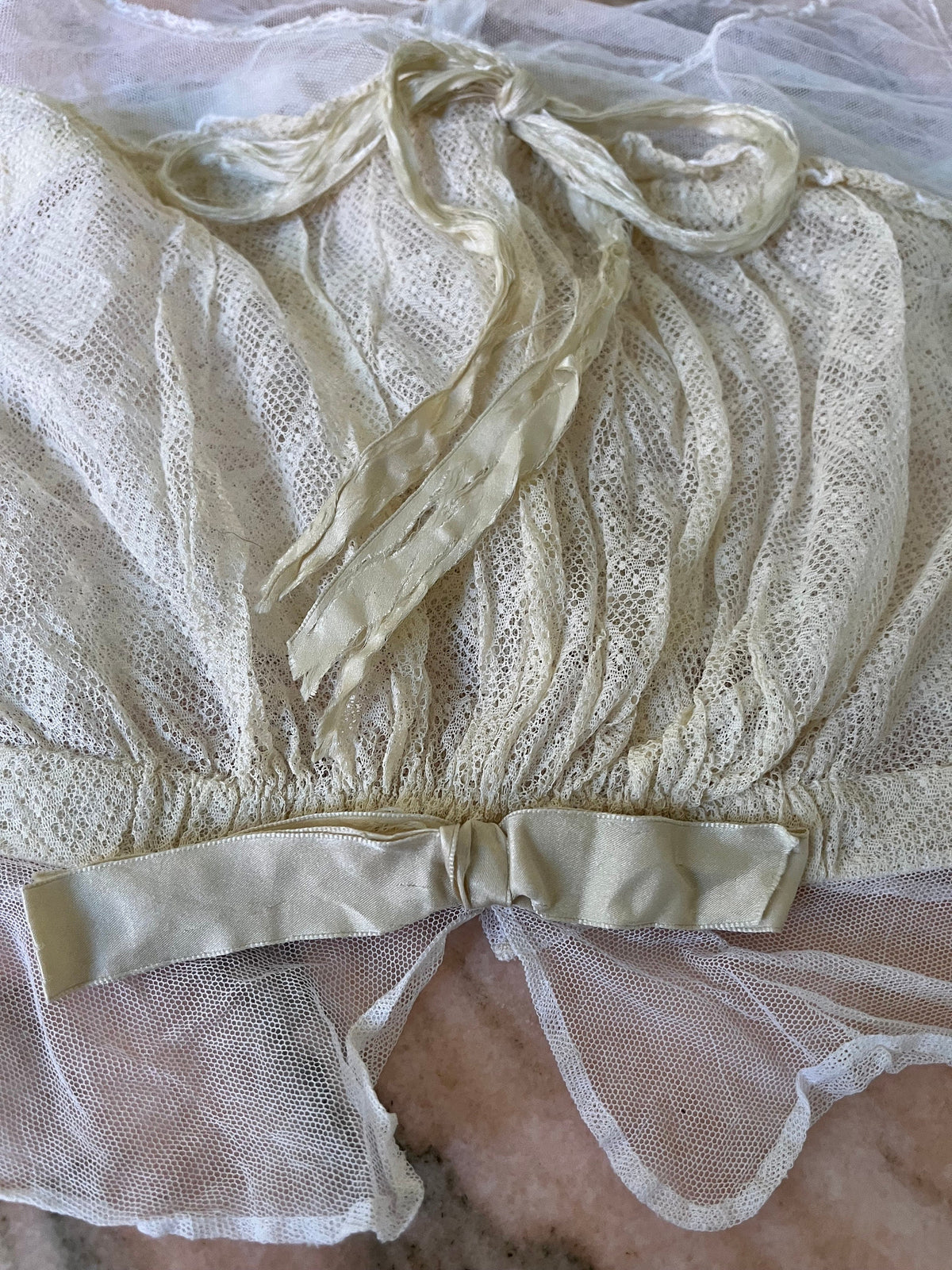 Antique tulle bustier