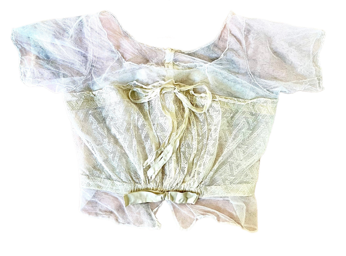 Antique tulle bustier
